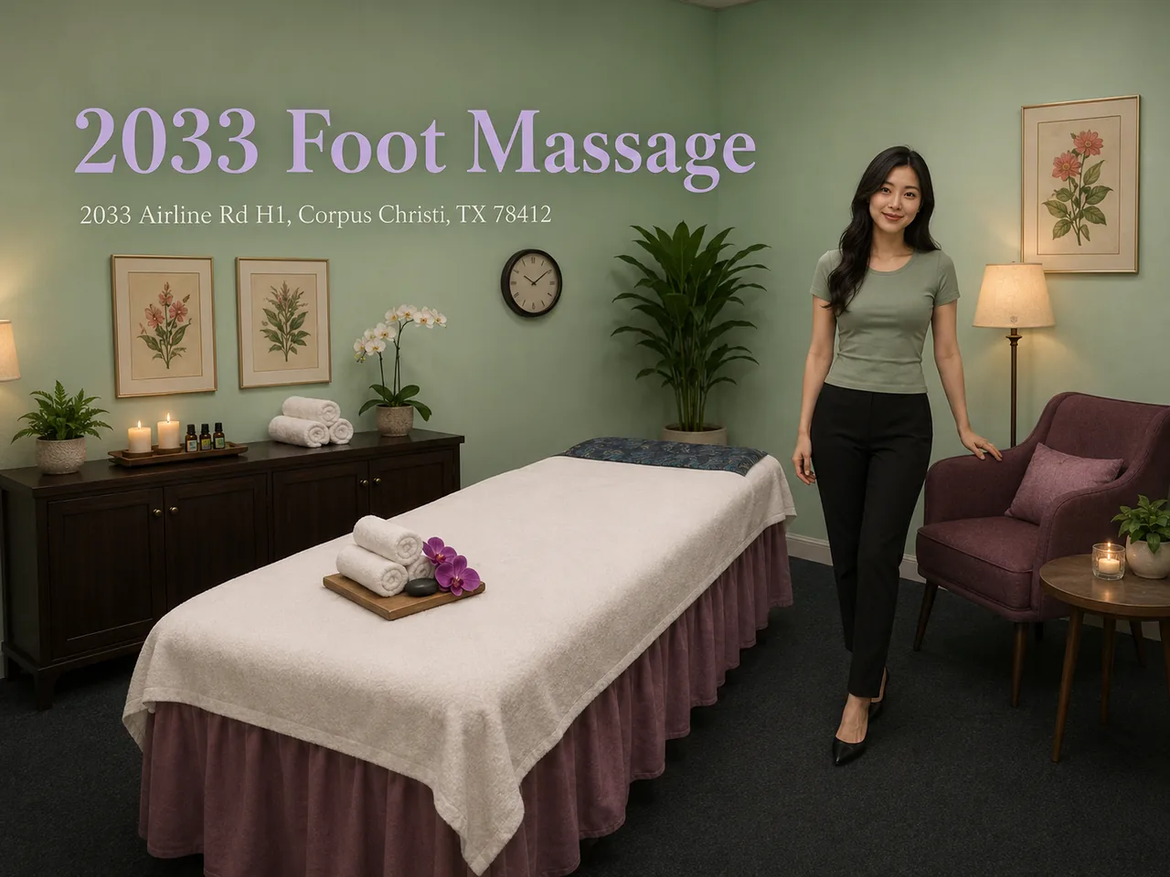 2033 Foot Massage, a massage spa serving Downtown Corpus Christi TX
